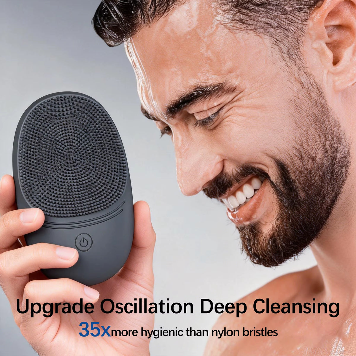 Sonic Silicone Facial Cleansing Brush – Soft Vibrating Deep Cleansing Brush
