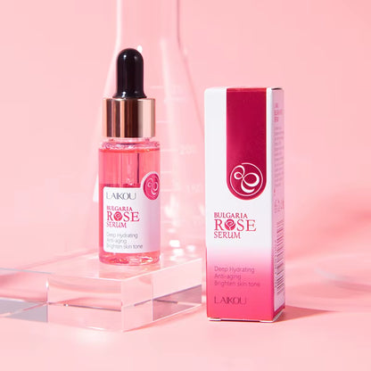 Bulgaria Rose Face Serum Deep Moisturizing Hydrating Essences Skin Tone Shrink Pores Skin Care