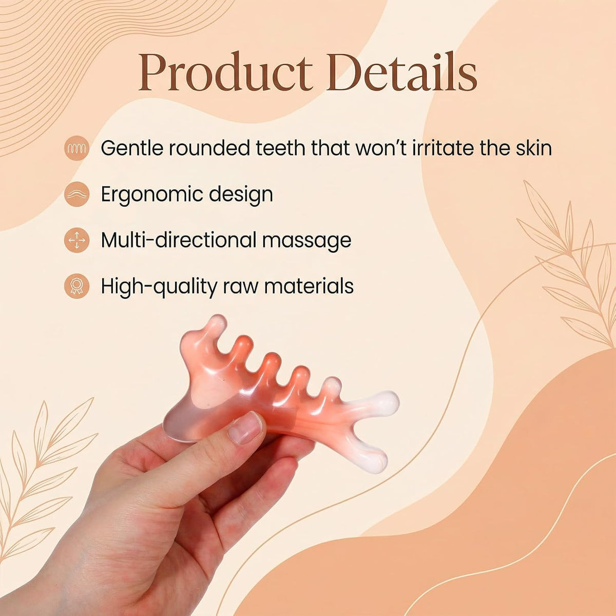 Resin Gua Sha Massage Tool – 4-in-1 Face and Body Scraping Tool