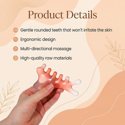 Resin Gua Sha Massage Tool – 4-in-1 Face and Body Scraping Tool