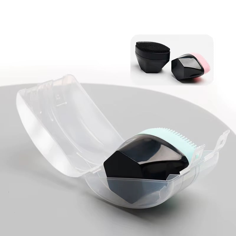 Mini Silicone Face Cleansing Brush – Soft Deep Pore Exfoliating Scrubber