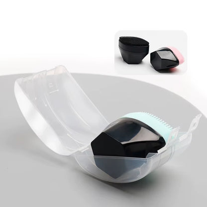 Mini Silicone Face Cleansing Brush – Soft Deep Pore Exfoliating Scrubber
