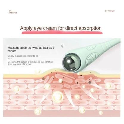 Dual-Head Eye Cream Massage Roller Stick – Facial Serum Applicator Tool
