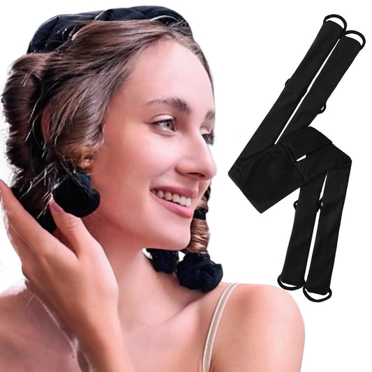 Heatless Curling Ribbon Set – Overnight Soft Hair Rollers with Clip