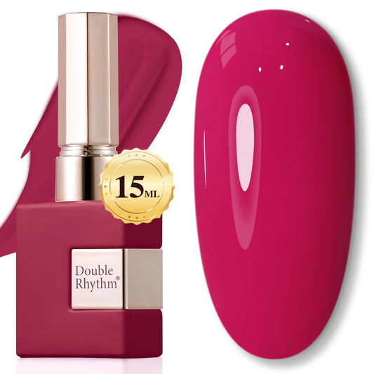 Sheer Red Pink Gel Nail Polish – Soak-Off UV/LED Gel Color, 15 ml