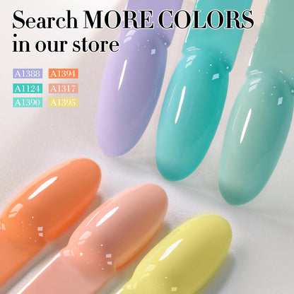Milky Orange Sheer Gel Nail Polish – Soak-Off UV/LED Gel Color, 15 ml