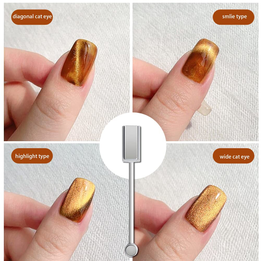 Cat Eye Magnetic Gel Nail Polish Set – 6 Colors with Magnetic Stick