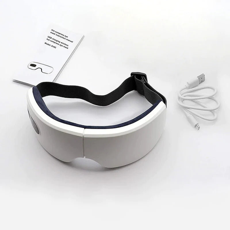 4D Smart Heated Eye Massager with Bluetooth and Vibration