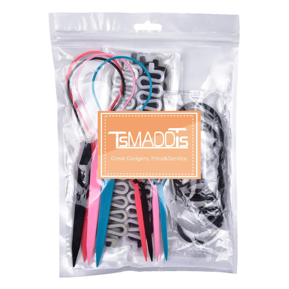 Topsy Tail Hair Braiding Tool Set – French Braid and Ponytail Styling Loops