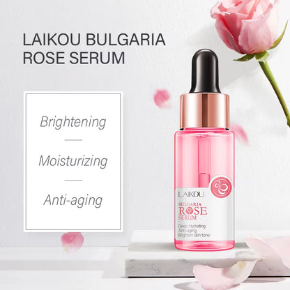 Bulgaria Rose Face Serum Deep Moisturizing Hydrating Essences Skin Tone Shrink Pores Skin Care