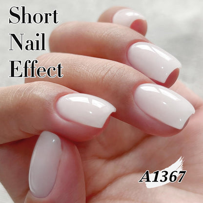 Milky White Sheer Gel Nail Polish – Soak-Off UV/LED Gel Color, 15 ml