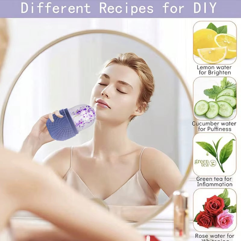 Silicone Face and Eye Ice Roller – Reusable, Leakproof
