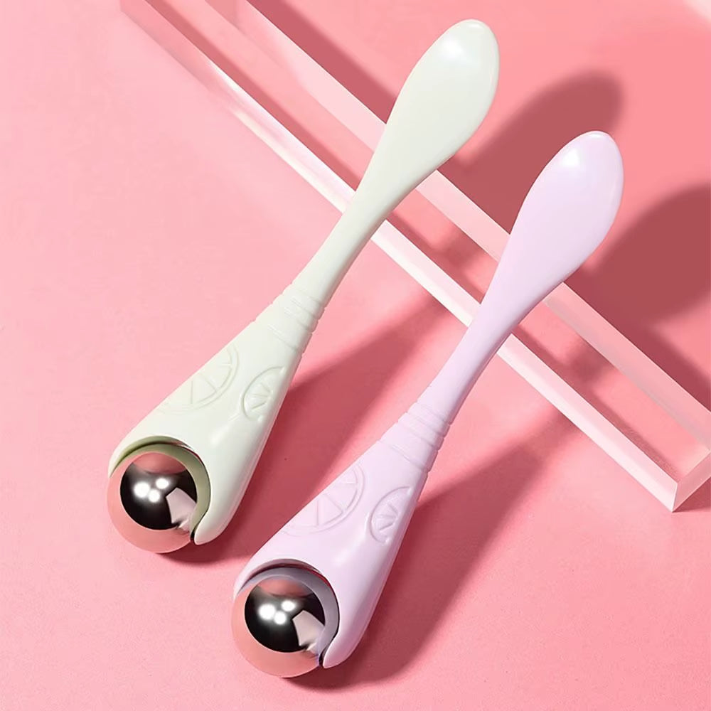 Dual-Head Eye Cream Massage Roller Stick – Facial Serum Applicator Tool