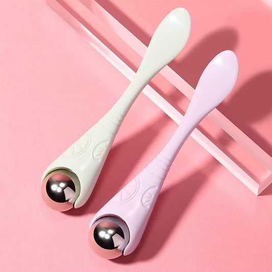 Dual-Head Eye Cream Massage Roller Stick – Facial Serum Applicator Tool