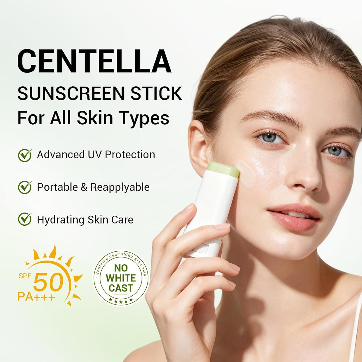 Matte Centella Sun Stick for Face and Body – 0.71 oz Travel Stick