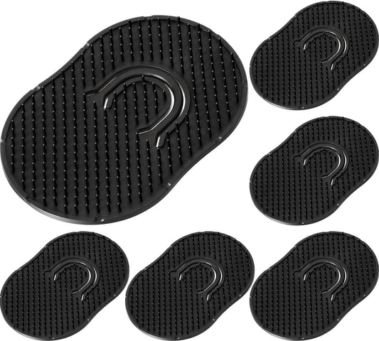 Pocket Palm Combs – 6 Pcs, Black Hand Combs with Finger Loop