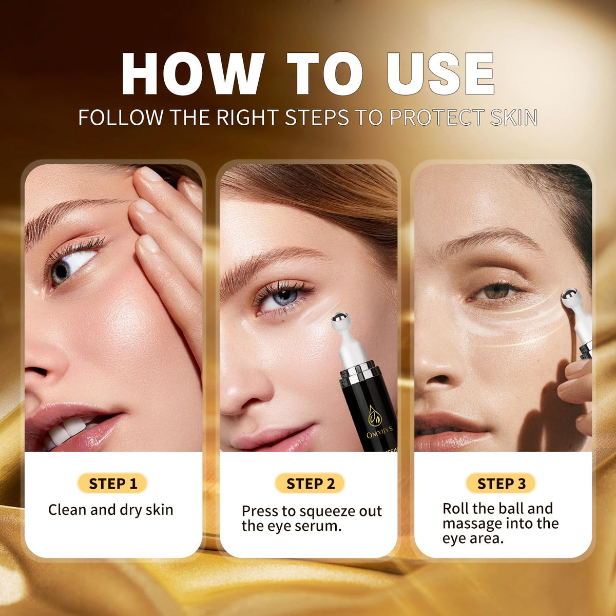 Caffeine Eye Roller Serum – 20ml Massage Ball Under Eye Care
