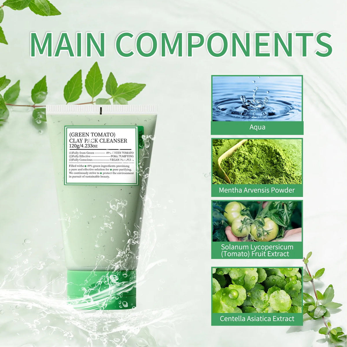 Green Tomato Facial Cleanser – Daily Face Wash