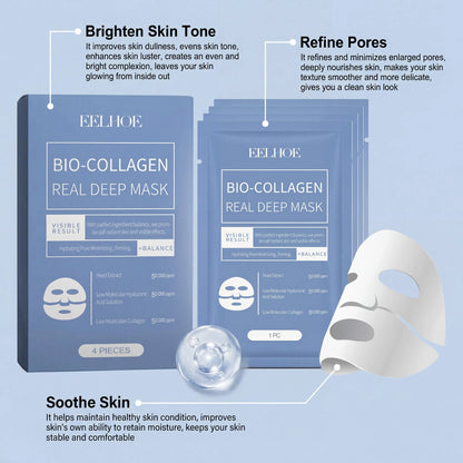 Eelhoe Bio Collagen Mask Centella Extract Deep Moisturizing Anti
