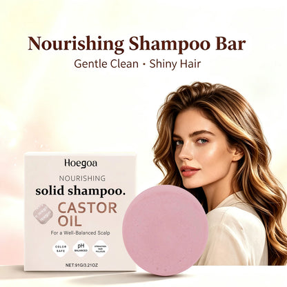 Castor Oil Shampoo Bar Nourishing Scalp Care Reduce Breakage