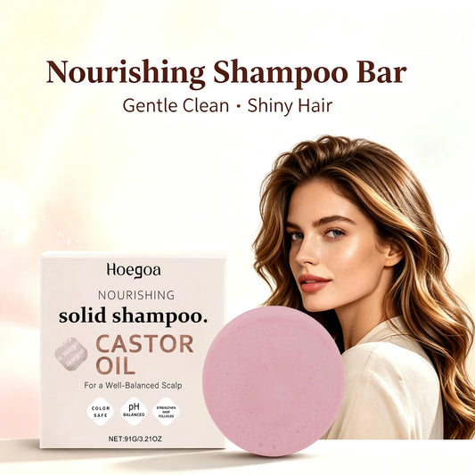 Castor Oil Shampoo Bar Nourishing Scalp Care Reduce Breakage