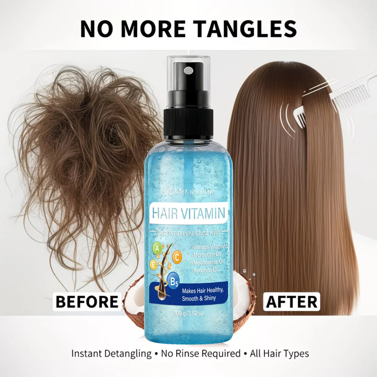 Hair Vitamin Hair Serum With Argan Macadamia Avocado Oil