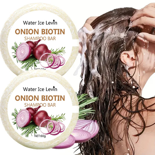 Onion Biotin Shampoo Bar - Moisturizing Smoothing for All Hair