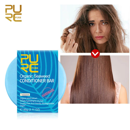 PURC Seaweed Conditioner Bar Shampoo Soap Vegan Handmade Repair