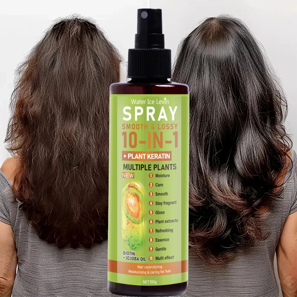 10-in-1 Hair Essence Spray with Plant Keratin Biotin - Hydrating