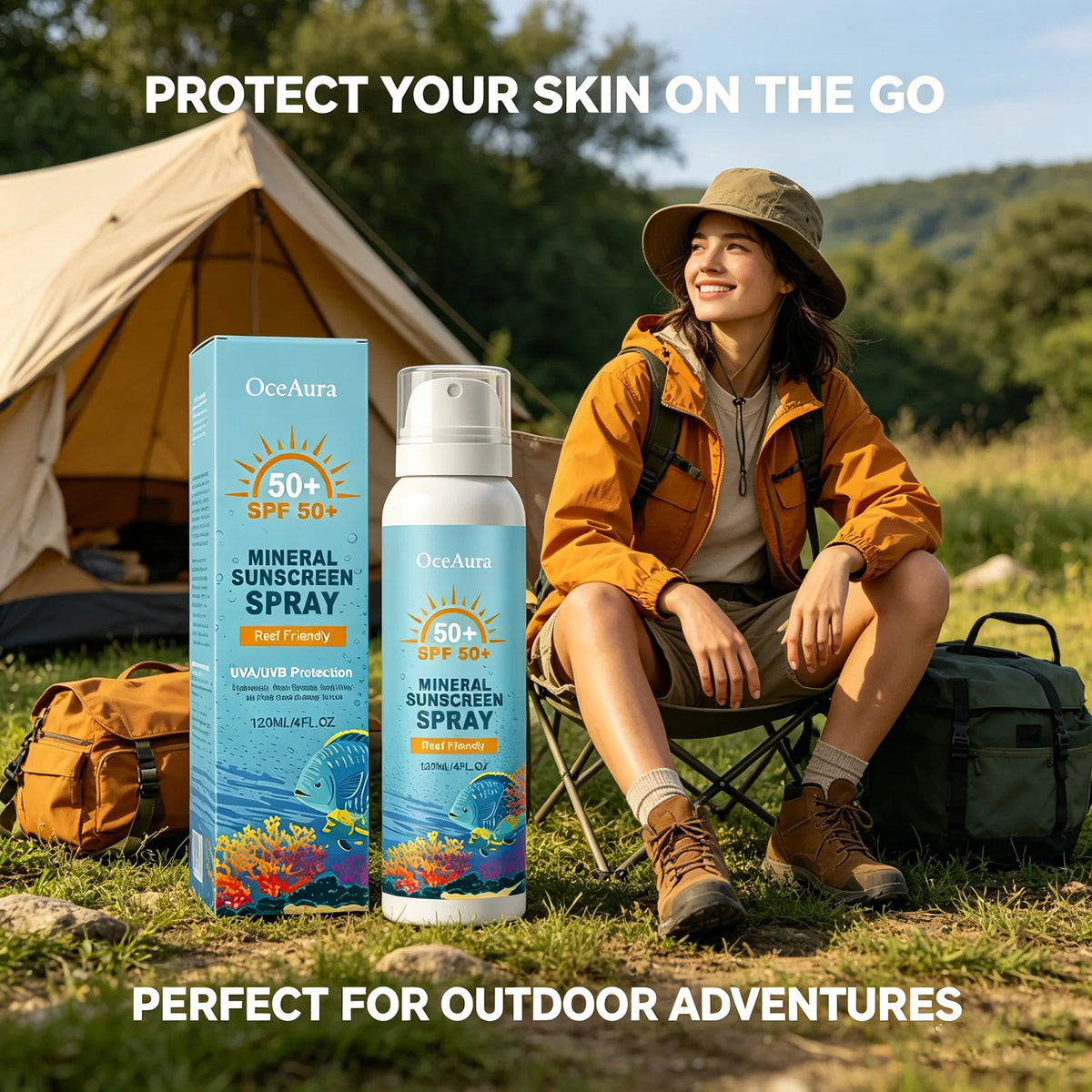 OceAura Sunscreen Spray SPF 50 Anti UV Protection Oil Control