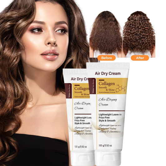 Air Dry Cream Collagen Smooth Shine Lightweight Leave-in Frizz