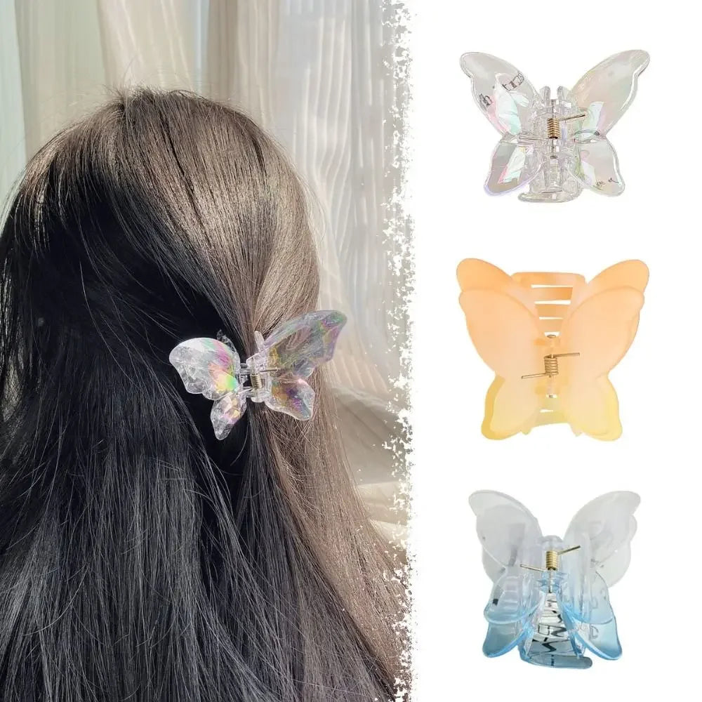 Gradient Butterfly Claw Hair Clip