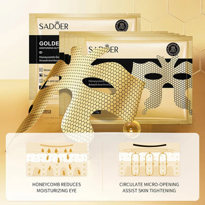 SADOER Peptide Golden Collagen Eye Mask Moisturizing Firming