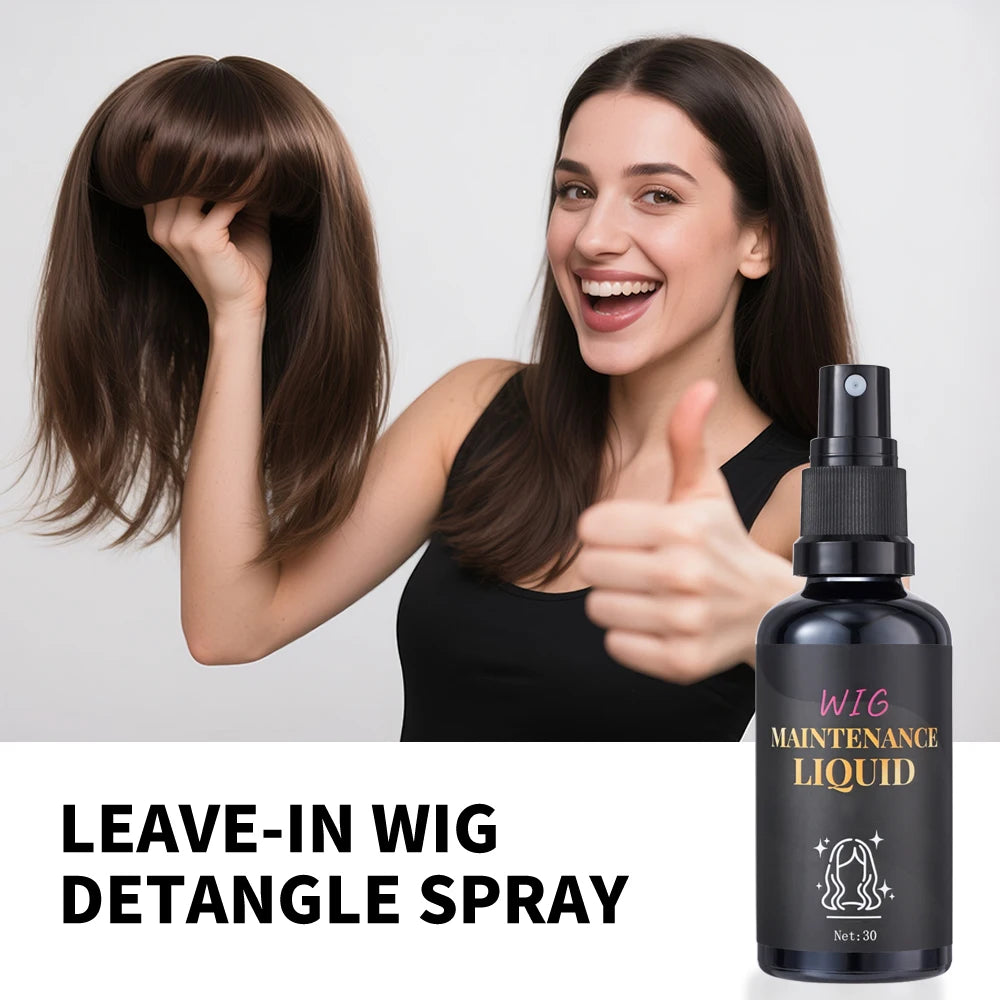Wig Detangler Spray Anti Static Wig Shampoo Softener