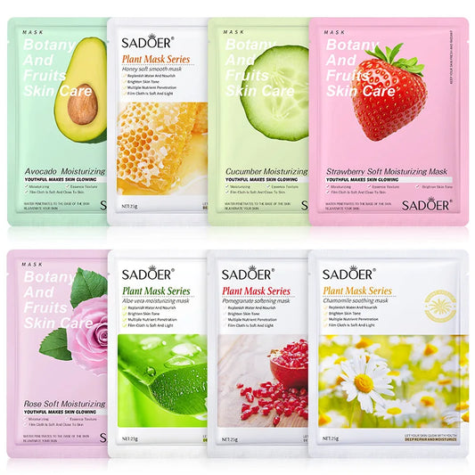 Natural Plant Face Mask Beauty Skincare Facial Masks Moisturizing