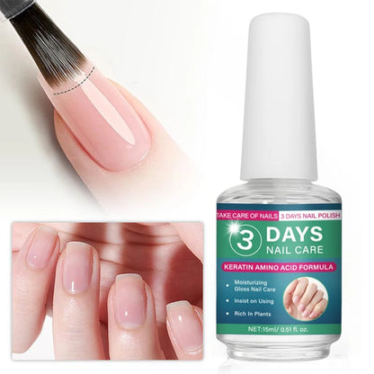 3 Days Nail Care Oil Keratin Amino Acid Formula Fast Dry 90s