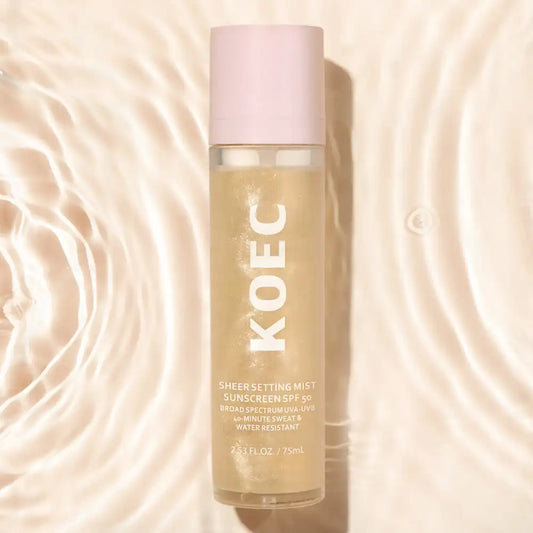 KOEC Sheer Setting Sunscreen SPF50 Mist Long-Lasting Effect Broad