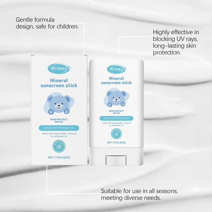 Children's Mild Sunscreen Stick Refreshing Not Irritating SPF 50