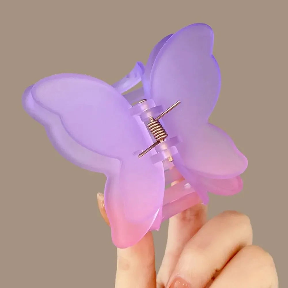 Gradient Butterfly Claw Hair Clip