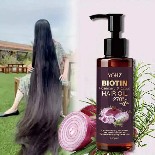Biotin Hair Oil with Rosemary and Onion - Moisturizes Dry