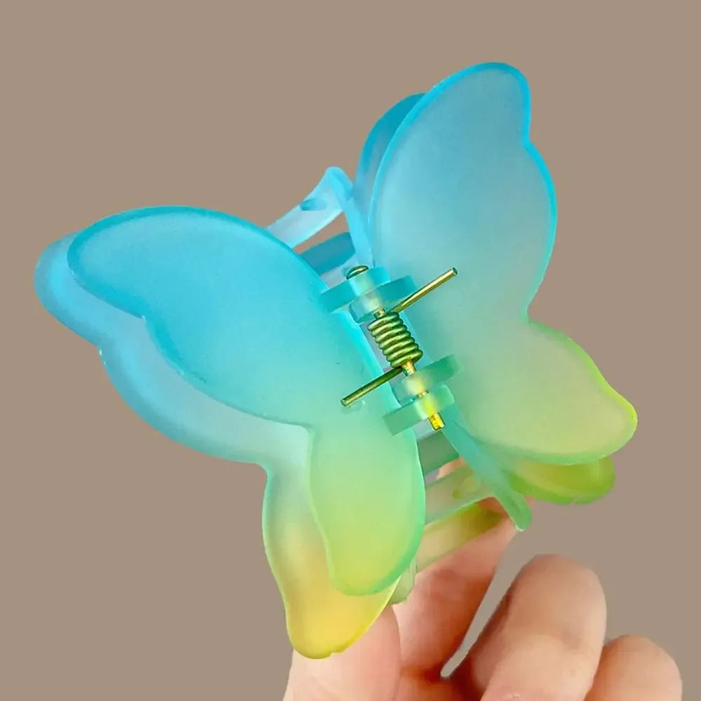 Gradient Butterfly Claw Hair Clip