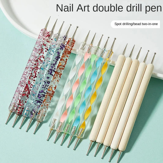 Dual-Ended Nail Art Dotting Pen Set