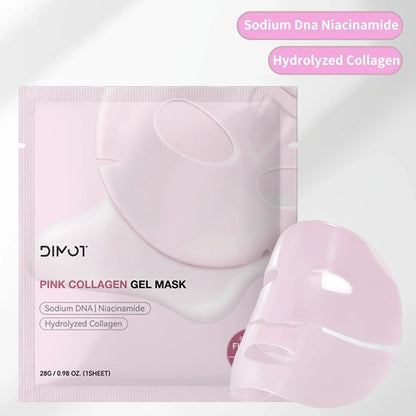 Hydrogel Collagen Face Mask Pink Jelly Sheet