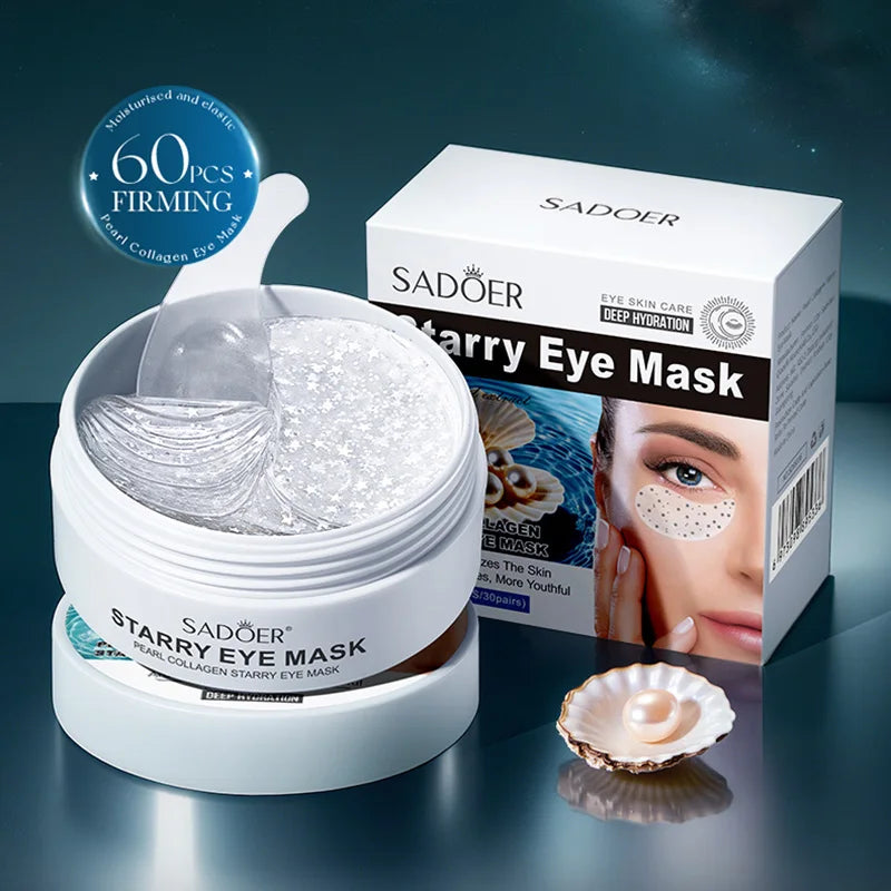 SADOER Pearl Crystal Collagen Eye Mask Anti Dark Circles Under
