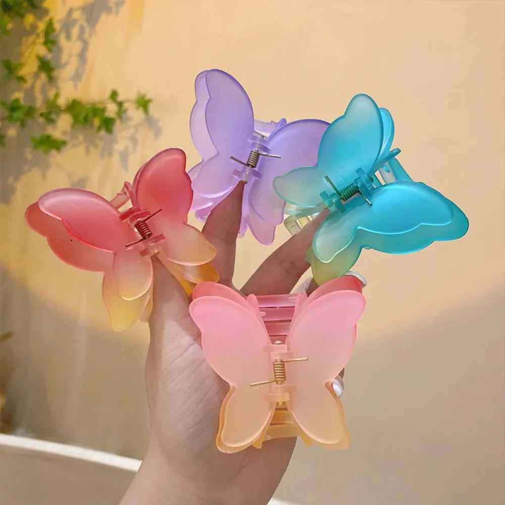Gradient Butterfly Claw Hair Clip