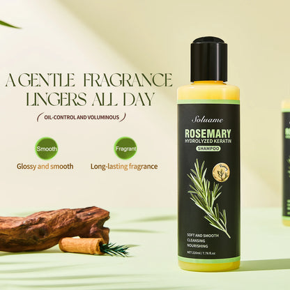 Rosemary Shampoo with Hydrolyzed Keratin - Soft, Smooth
