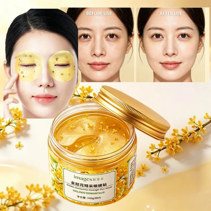 1 Box of 80 Eye Mask Patches Contains Golden Osmanthus Flower