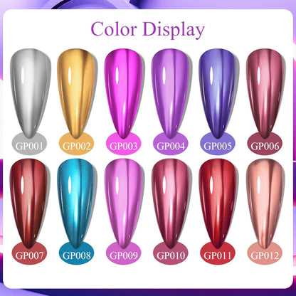 Mirror Effect Nail Polish No Baking Quick Drying Tearable