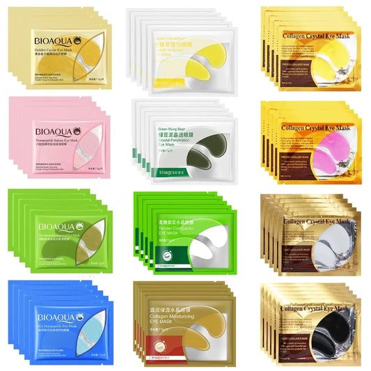10pcs(5 Pairs) BIOAQUA Golden Crystal Collagen Eye Mask
