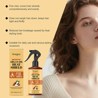 Argan-Oil Heat Shielding Hair Care Spray Moisturizing Smoothing